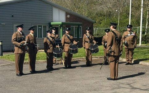 Inkerman Band performing at Battalion Competitions Day April 2026